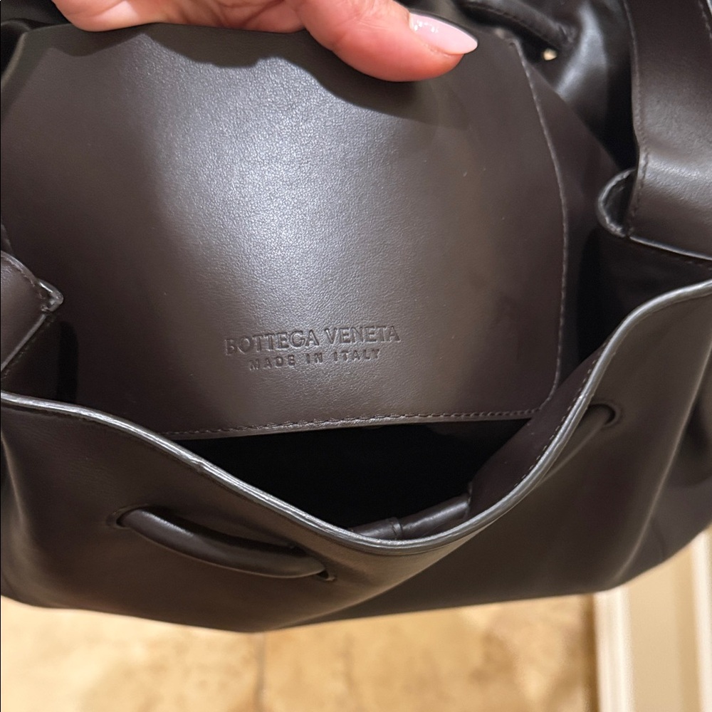 Bottega Veneta Beak Chocolate Brown Leather Shoulder Bag - Picture 9 of 13